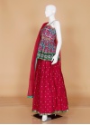 Lavish Faux Georgette Ceremonial Indo Western - 1